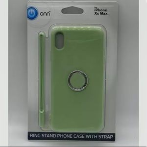 💜Onn iPhone XS Max Ring Stand PhoneCase W/Strap